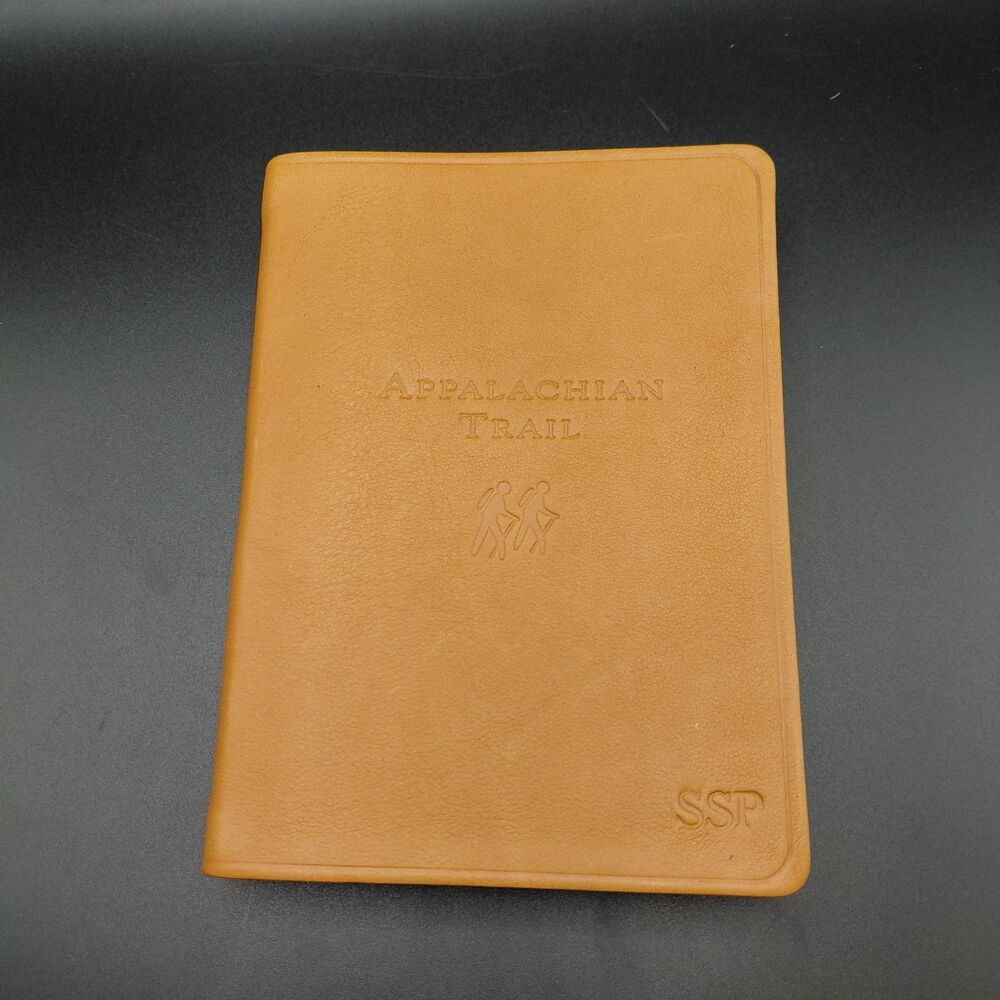 Appalachian Trail Journal 6" Hiking Maps Guide Leather Cover Orvis Brown